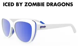 goodr Runway Sunglasses - Iced By Zombie Dragons