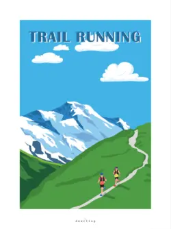 Trail Running Plakat - 30x40