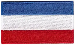 Hollandsk Flag - Vævet Stof - Velcro