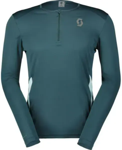 Scott - Endurance Tech LS Men shirt - Aruba Green