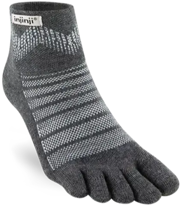 Injinji - Performance Outdoor - Midweight - Mini Crew Wool - Slate