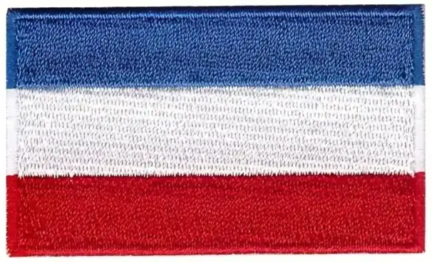 Hollandsk Flag - Vævet Stof - Velcro