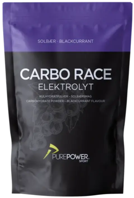 PurePower Carbo Race Elektrolyt Solbær - 1 kg.