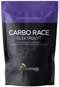 PurePower Carbo Race Elektrolyt Solbær - 1 kg.